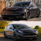 Tesla Model 3 2017– Voorbumperlip ABS V9 (2017-2023) foto 2