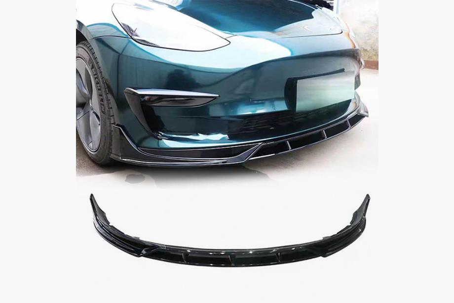 Tesla Model 3 2017– Front bumperlip spoiler (ABS) (2023-2025) Image