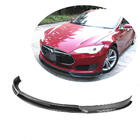 Tesla Model S 2012– Voorbumper frontlip Lip V2 (2012-2016, Carbon) foto 1