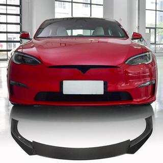 Voorbumper lipspoiler Lip V1 (2021+, Carbon) Tesla Model S 2012– foto 1
