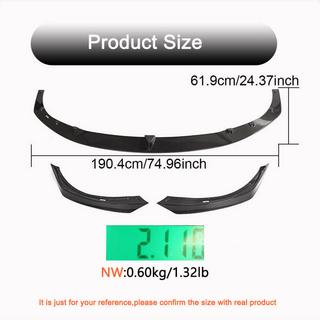 Frontlip spoiler Lip V2 (2021+, Carbon) Tesla Model S 2012– foto 4