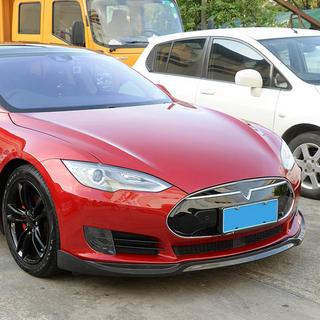 Frontsplitter voorbumper Lip V1 (2012-2016, Carbon) Tesla Model S 2012– foto 1