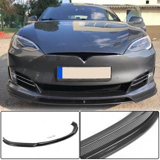 Front bumper lip (2016-2021, Carbon) Tesla Model S 2012– foto 1