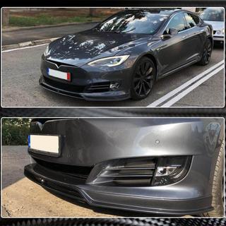 Front bumper lip (2016-2021, Carbon) Tesla Model S 2012– foto 4