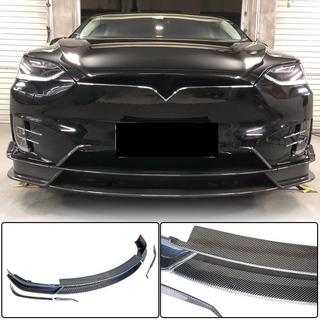 Voorbumper lipspoiler Lip (2015-2021, Carbon) Tesla Model X 2015– foto 1