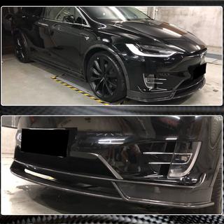 Voorbumper lipspoiler Lip (2015-2021, Carbon) Tesla Model X 2015– foto 4