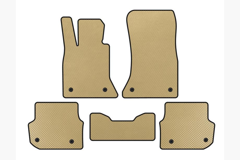 BMW 5 Serie F10/F11 2010–2016 EVA vloermatten (voor F-11, Beige) Foto 1