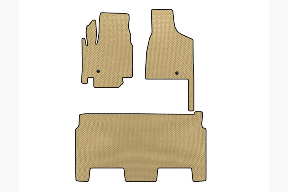 Dodge Grand Caravan V 2008–2020 EVA automatten (2008-2020, 2 rijen, 8-zitter/uitvoering SXT, beige) Image