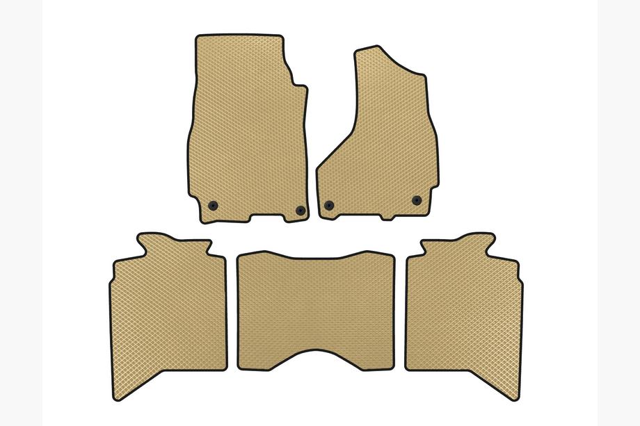 Dodge RAM (DS/DJ/D2) 2009–2024 EVA automatten (2013+, 5-zits, Beige) Image