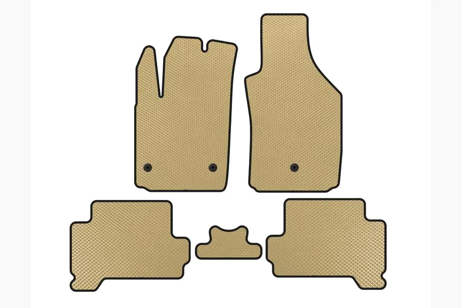 Fiat 500/500L 2013–2022 EVA automatten (voor 500, elektrisch, beige) Image