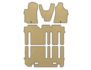 Hyundai H300, H1, Starex 2008–2020 EVA automatten (complete set voor het interieur, beige) foto 1
