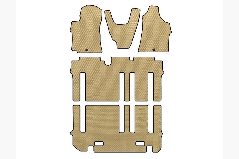 Hyundai H300, H1, Starex 2008–2020 EVA automatten (complete set voor het interieur, beige) Image