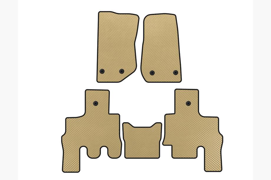 Jeep Wrangler 2007–2017 EVA automatten (Beige) Image