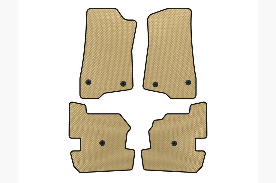 Jeep Wrangler 2018– EVA automatten (Beige) Image