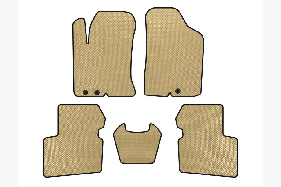 Kia Cerato 2 2010–2013 EVA vloermatten (SD, Beige) Image