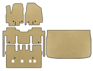 Kia Sedona 2014–2020 EVA vloermattenset interieur (complete set, 8-zits, beige) foto 1