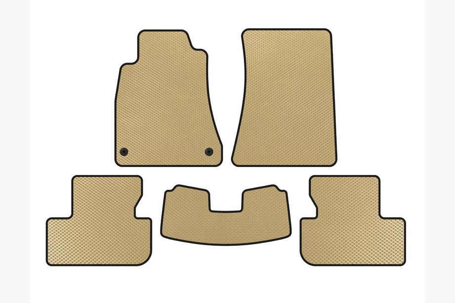 Lexus IS 2005–2013 EVA vloermatten (SD, geen vierwielaandrijving, beige) Image
