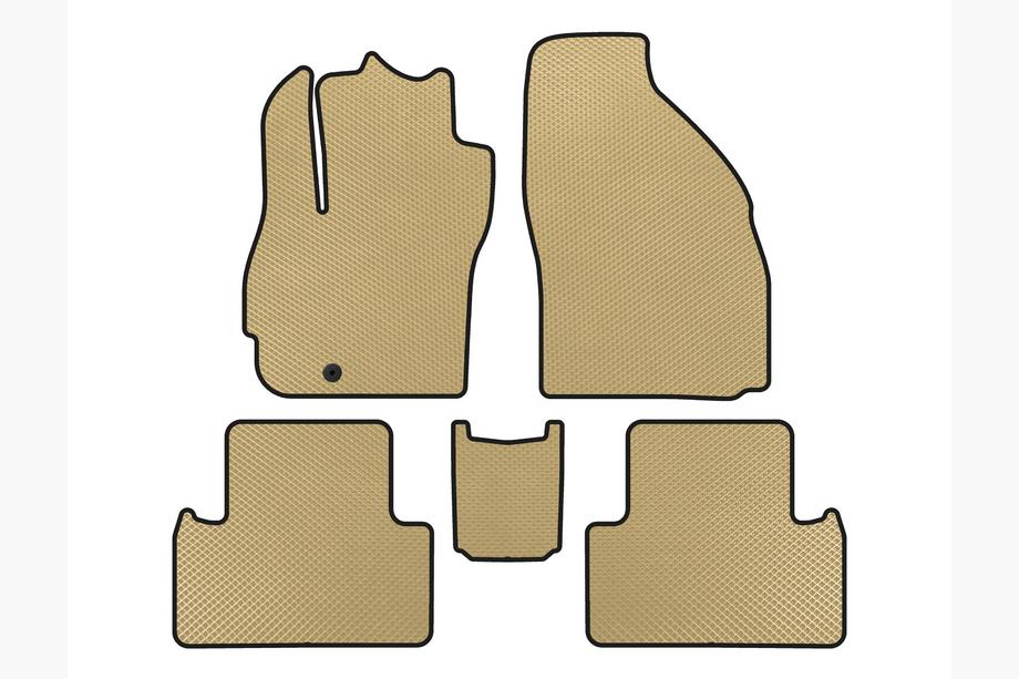 Mazda 5 2005–2009 EVA vloermatten (2 rijen, 7-zits, beige) Image