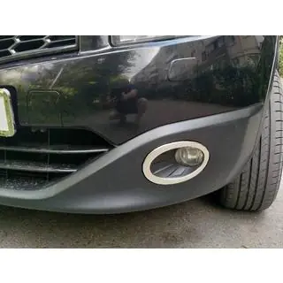 Mistlampomlijsting alleen buitenzijde (2 stuks, RVS) Nissan Qashqai 2010–2014 foto 1