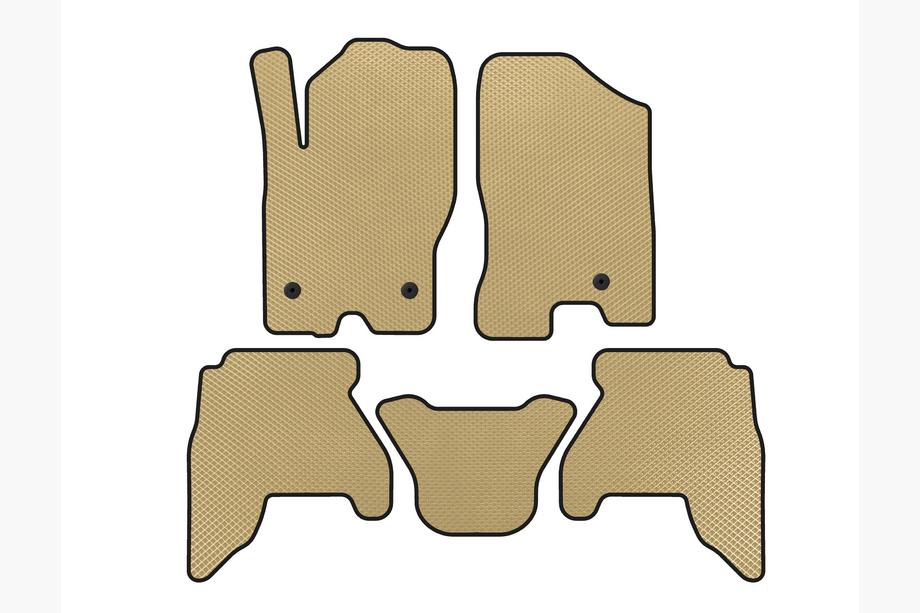 Nissan Pathfinder R51 2005–2014 EVA vloermatten (2 rijen, Beige, 2010-2014) Foto 1