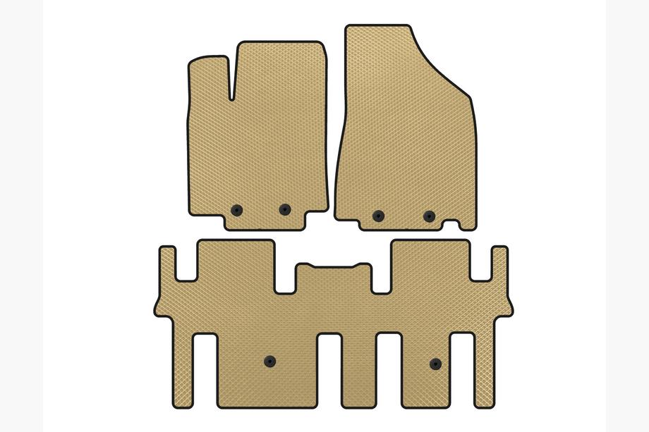 Nissan Pathfinder R52 2012–2021 EVA automatten (2 rijen, beige) Image