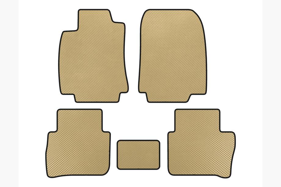Nissan Tiida 2011–2014 EVA automatten (HB, Beige) Image