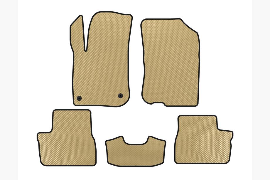 Peugeot 208 2012–2019 EVA automatten (HB, 5-deurs, beige) Image