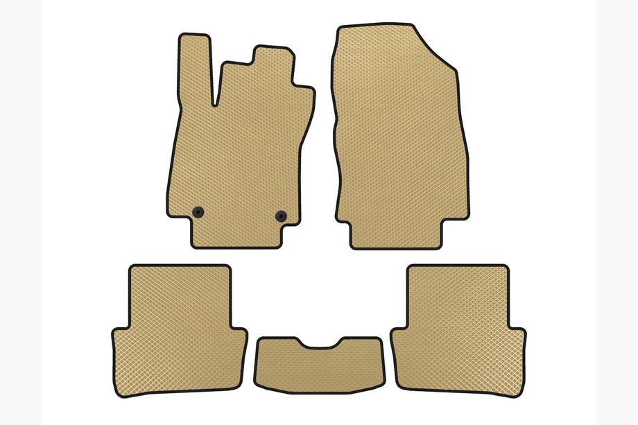 Renault Clio IV 2012–2019 EVA automatten set (2012-2016, HB, 5-deurs, Beige) Image