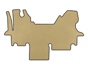 Renault Master 1998–2010 EVA automatten (2003-2010, beige) foto 1