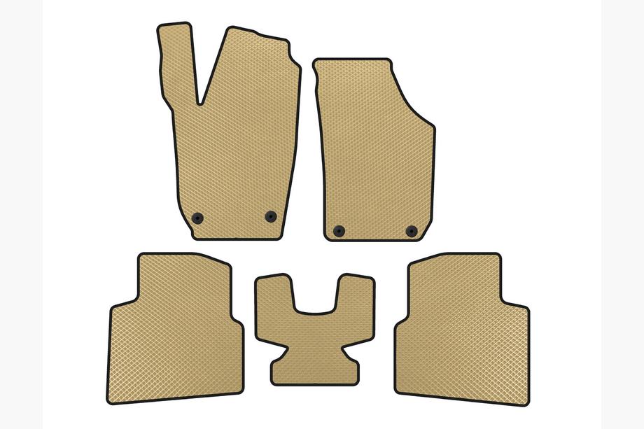 Skoda Roomster 2006–2015 EVA automatten (Beige) Image