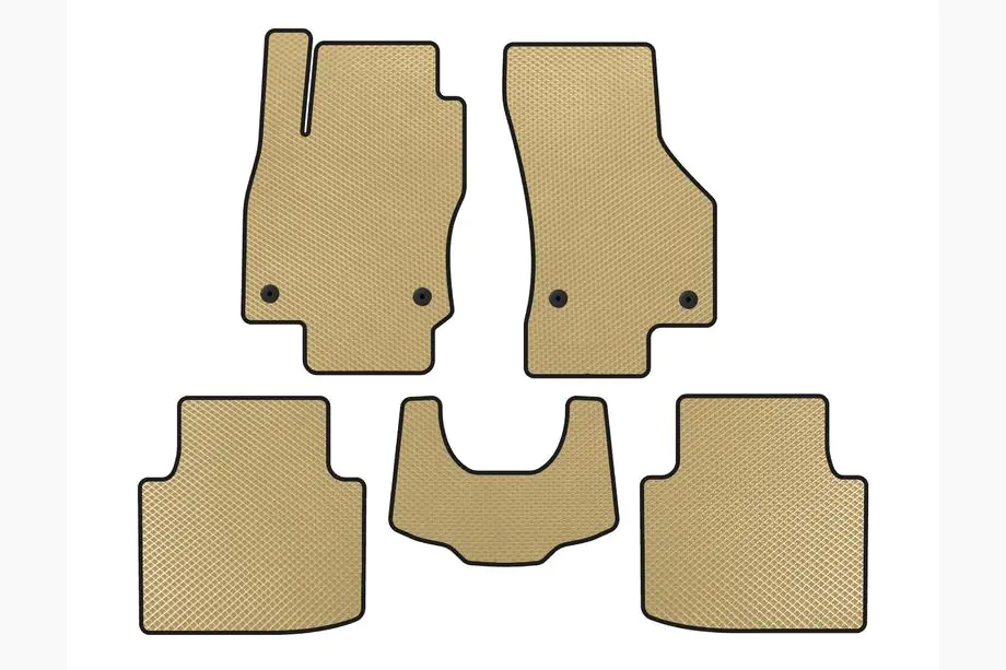 Skoda Superb 2015–2024 EVA automatten (met pootafdruk, beige) Image