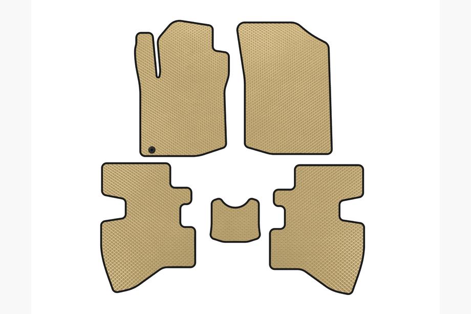 Toyota Aygo 2007–2014 EVA automatten (2007-2009, HB, 3-deurs, Beige) Image