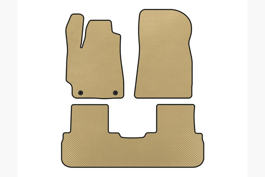 Toyota Highlander 2008–2013 EVA automatten (2 rijen, beige) Image
