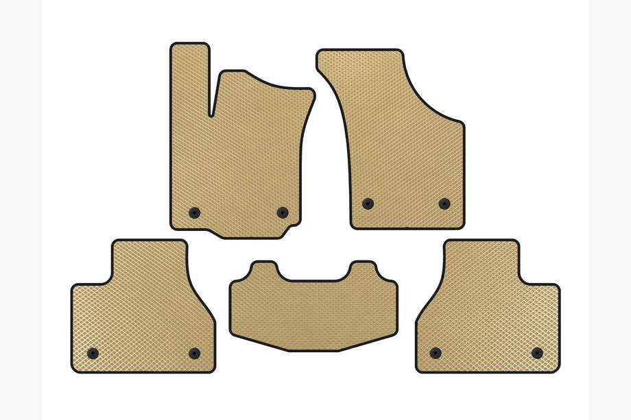 Volkswagen Phaeton 2002–2016 EVA automatten (SD, korte wielbasis, beige) Image