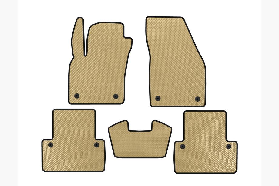 Volvo V50 2004–2012 EVA automatten (2007-2012, SW, Beige) Image