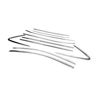 Set chromen raamomlijsting rondom (10-delig, RVS) foto 4