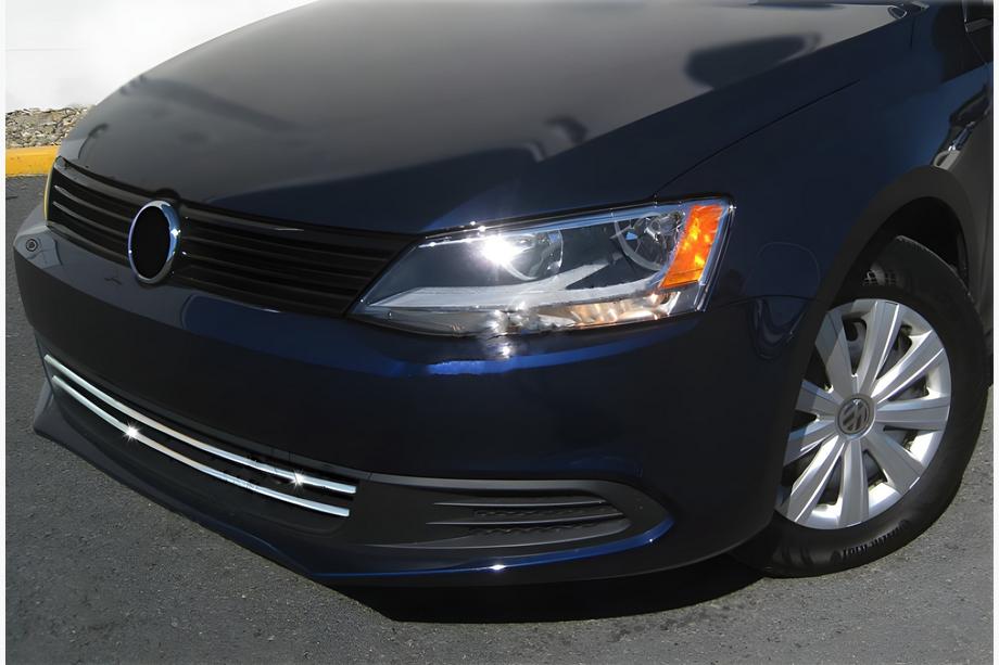 Volkswagen Jetta 2011–2018 RVS bumperrooster-afdekkappen 2011-2014 (set van 2) Image