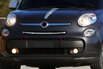 Fiat 500/500L 2013–2022 Grillelijsten (popstar, RVS) foto 8