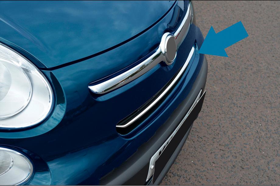 Fiat 500/500L 2013–2022 Grille sierlijsten (rockstar, RVS) Image