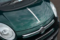 Fiat 500/500L 2013–2022 RVS sierstrip voor motorkap foto 3