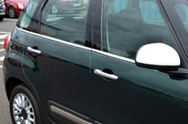 Fiat 500/500L 2013–2022 Ruitlijsten (6 st., RVS) foto 1