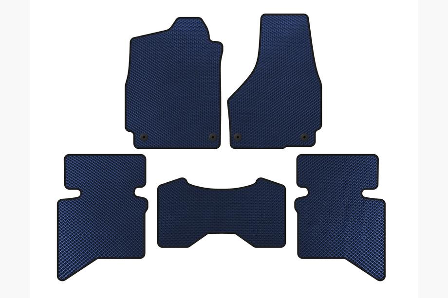 Dodge RAM (DS/DJ/D2) 2009–2024 EVA vloermatten (2009+, 5-zits/4-zits cabine, blauw) Image