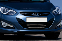Hyundai I-40 2011–2019 RVS grille sierlijsten (3-delig) foto 1
