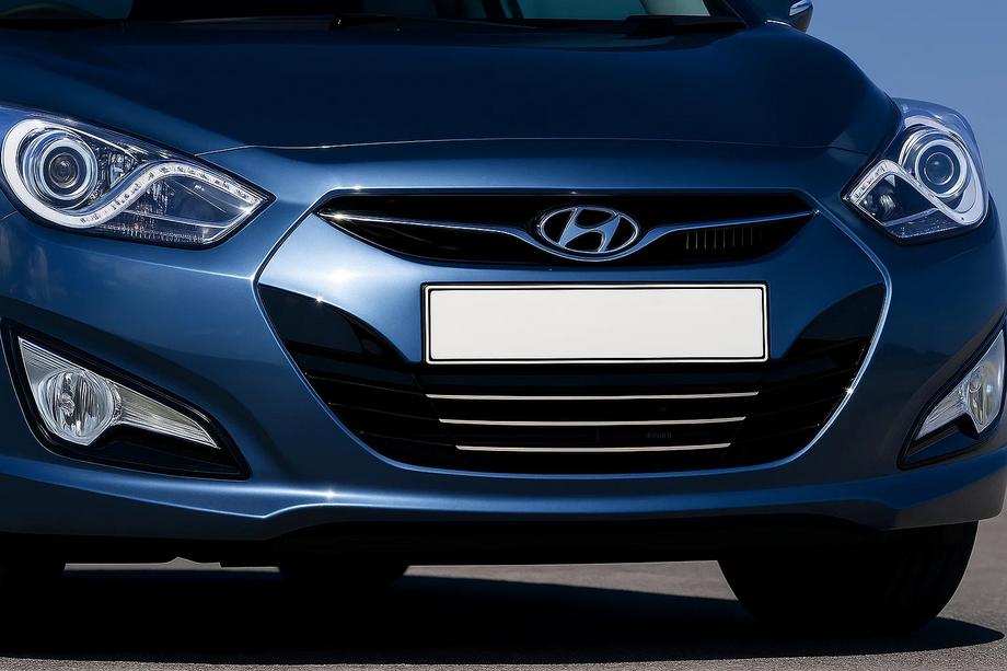 Hyundai I-40 2011–2019 RVS grille sierlijsten (3-delig) Image