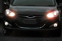 Hyundai I-40 2011–2019 Grilleomlijsting (1 st., RVS) foto 1