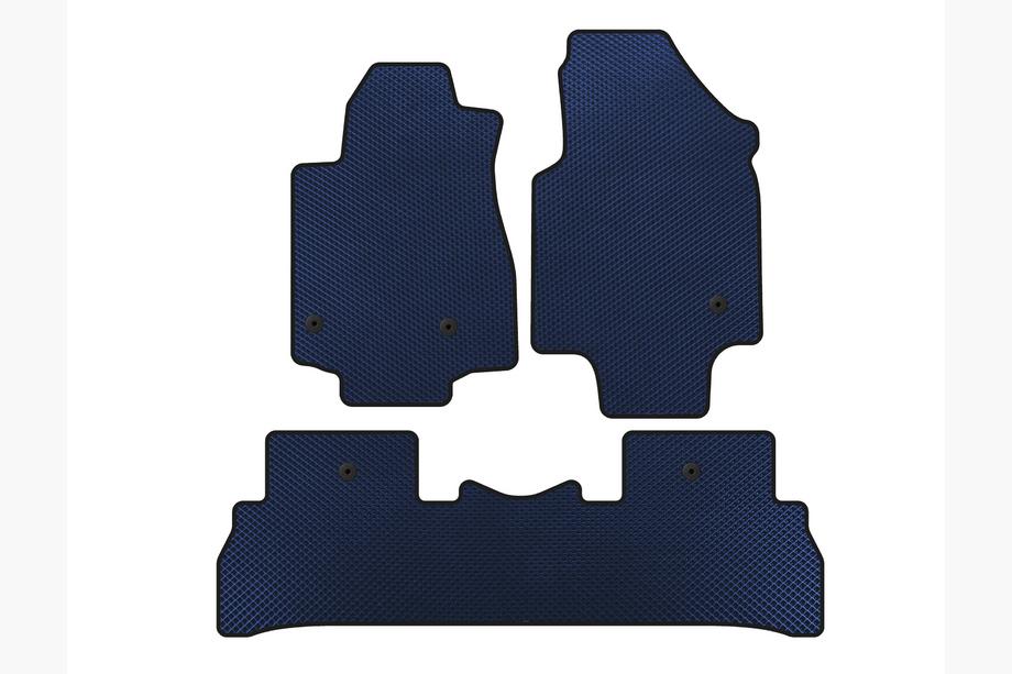 Honda Pilot 2008–2015 EVA vloermatten (2008-2012, 7-zits, Blauw) Image