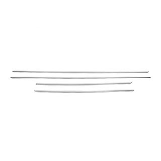 Deur sierlijst (set 4 stuks, RVS) foto 2