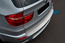 BMW X5 E70 2007–2013 OmsaLine rvs chromen achterbumperbeschermer foto 1