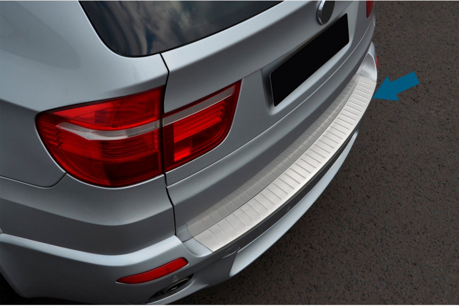 BMW X5 E70 2007–2013 OmsaLine rvs chromen achterbumperbeschermer Image