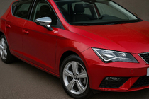 Seat Leon 2013–2020 RVS spiegelkappen (set van 2) foto 2
